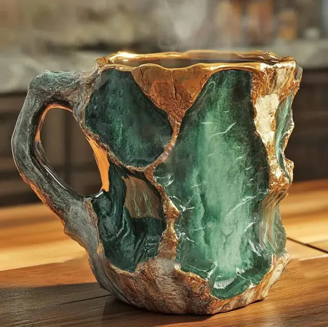 Canecas de cristal mineral para café